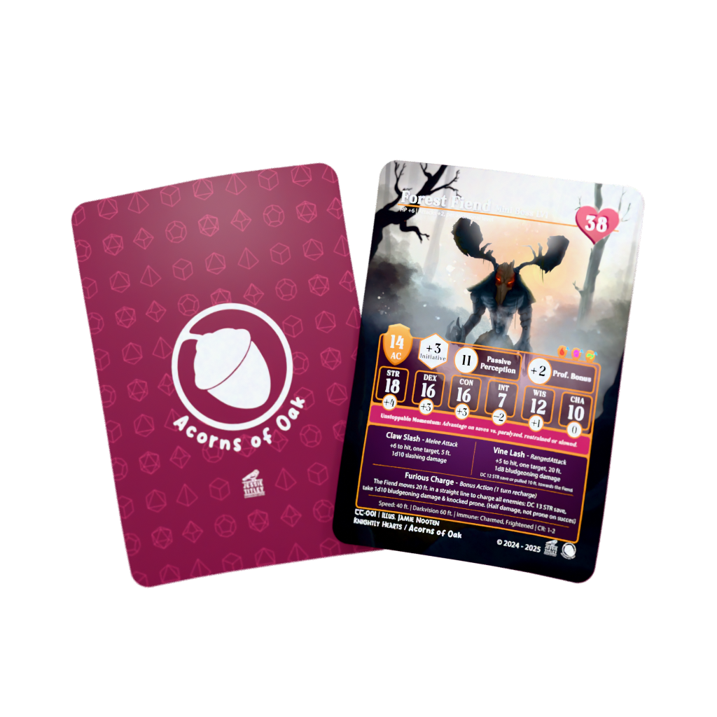 D&D Cards - Creature: Forest Fiend