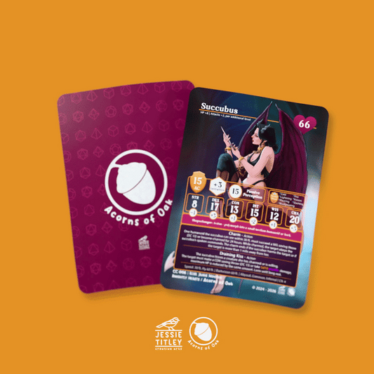 D&D Cards - Creature: Succubus