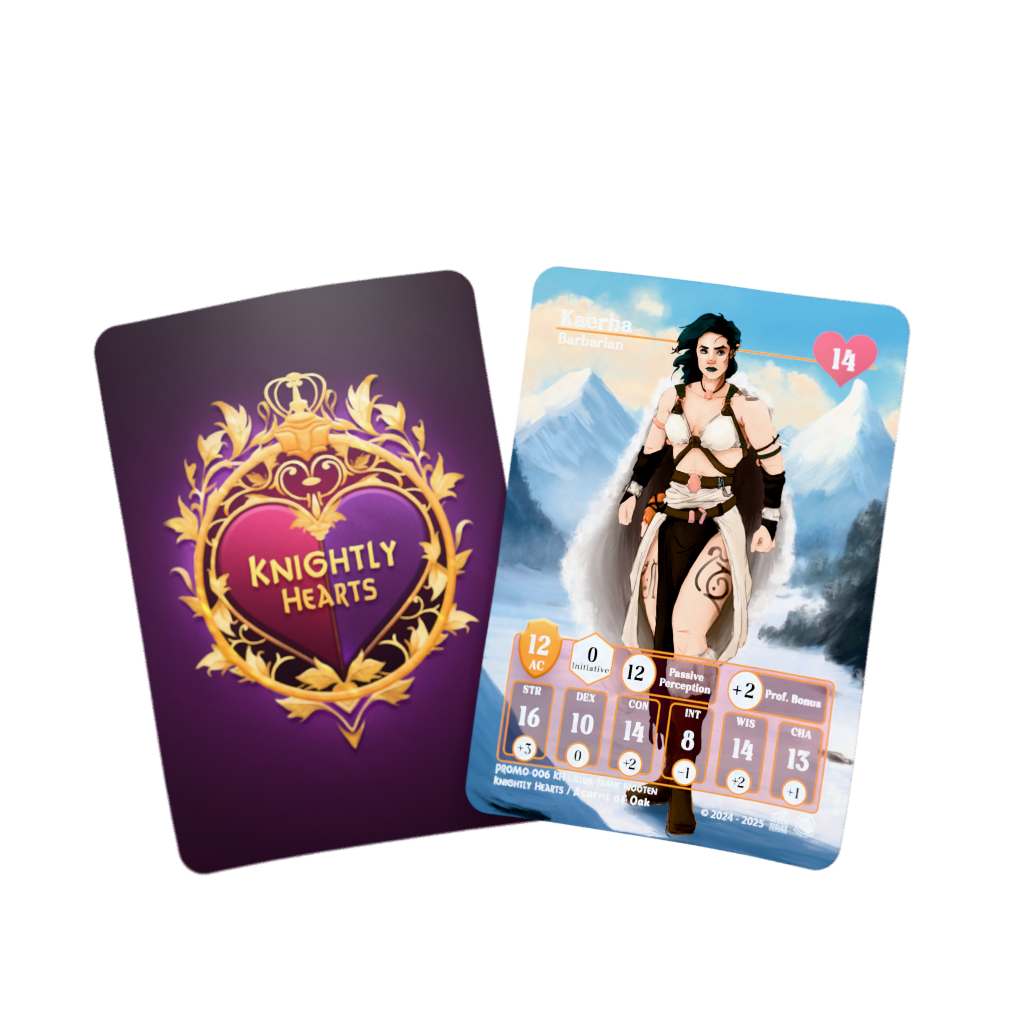 D&D Cards - Knighlty Hearts: Kaerha