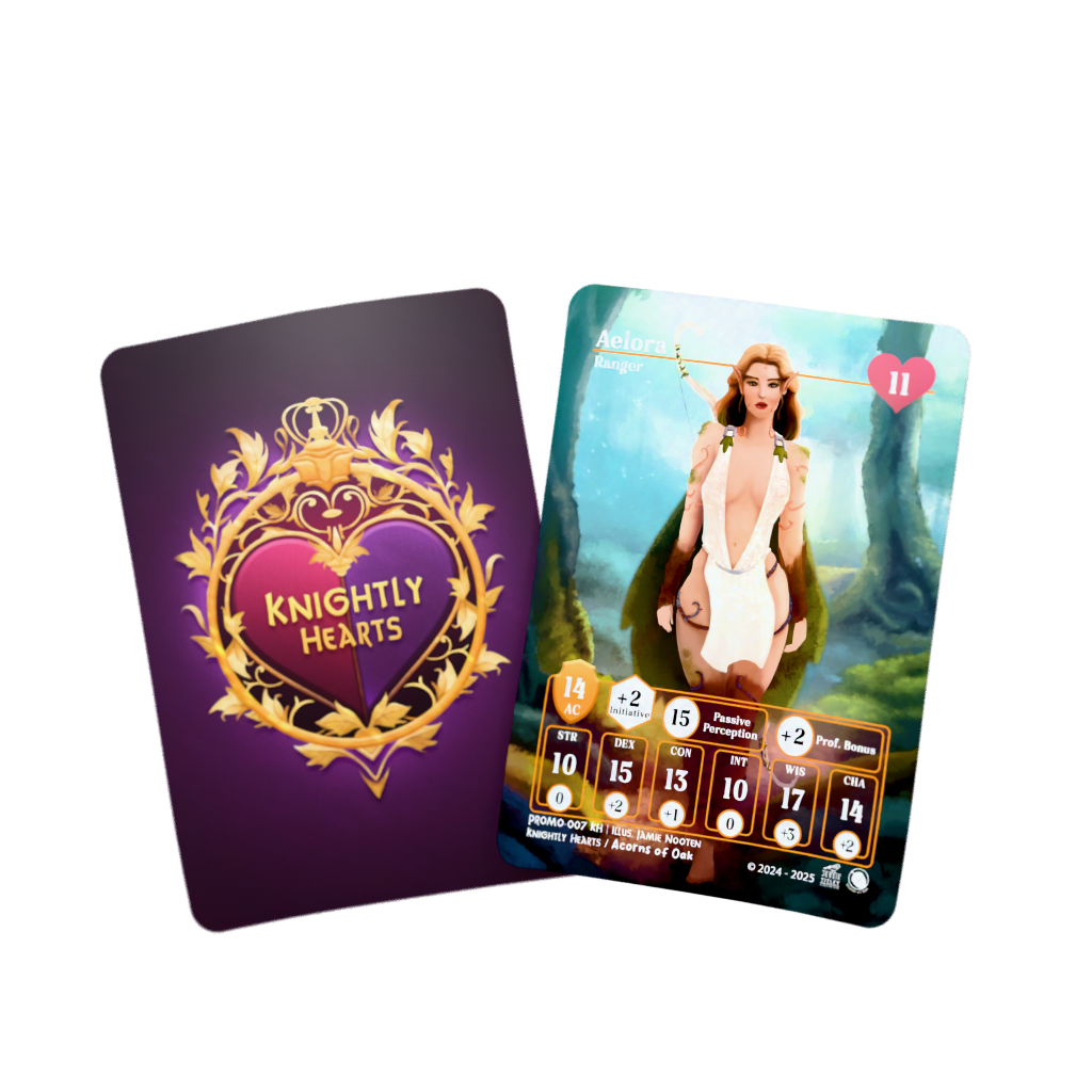 D&D Cards - Knighlty Hearts: Aelora