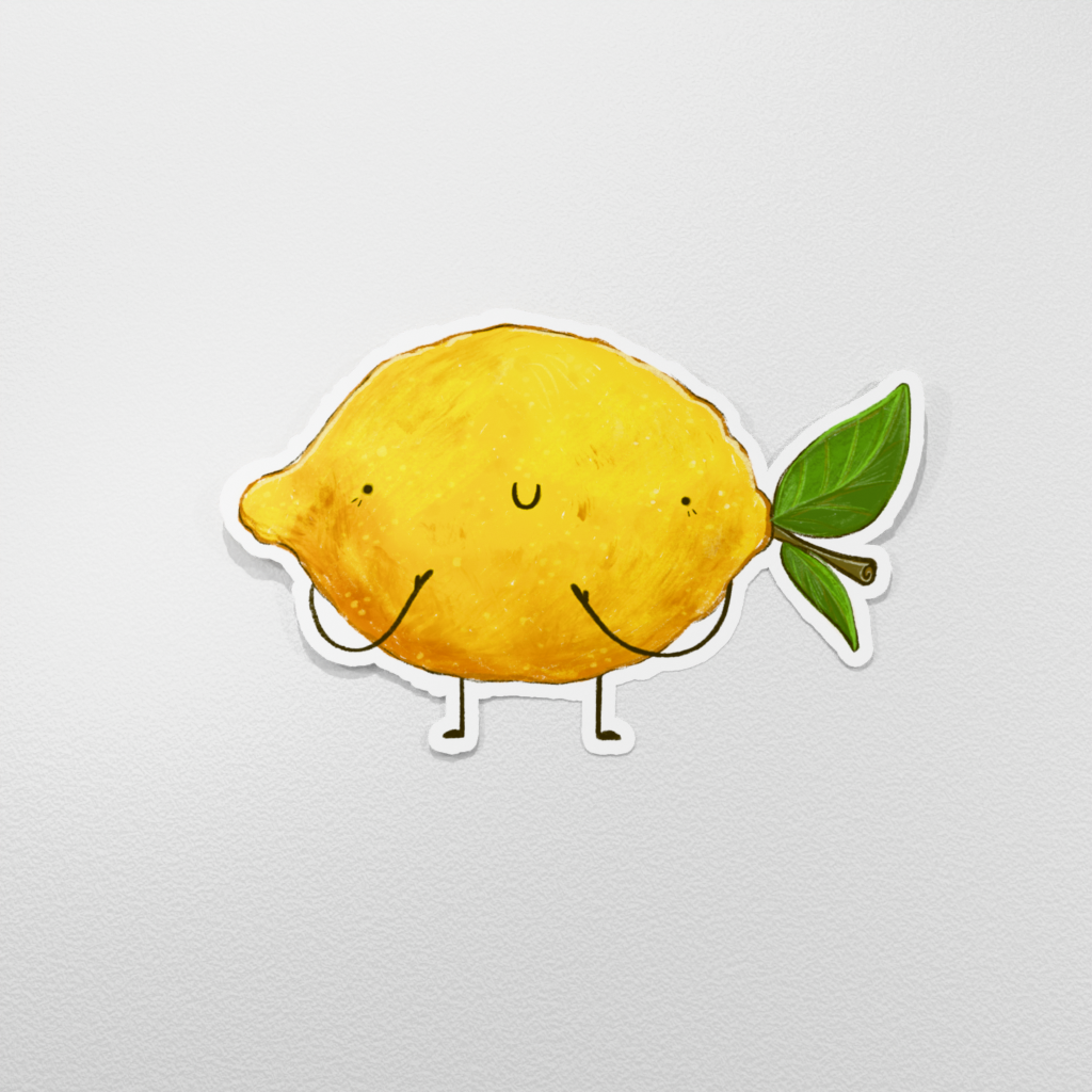 Vinyl Sticker - Fruit: Lemon