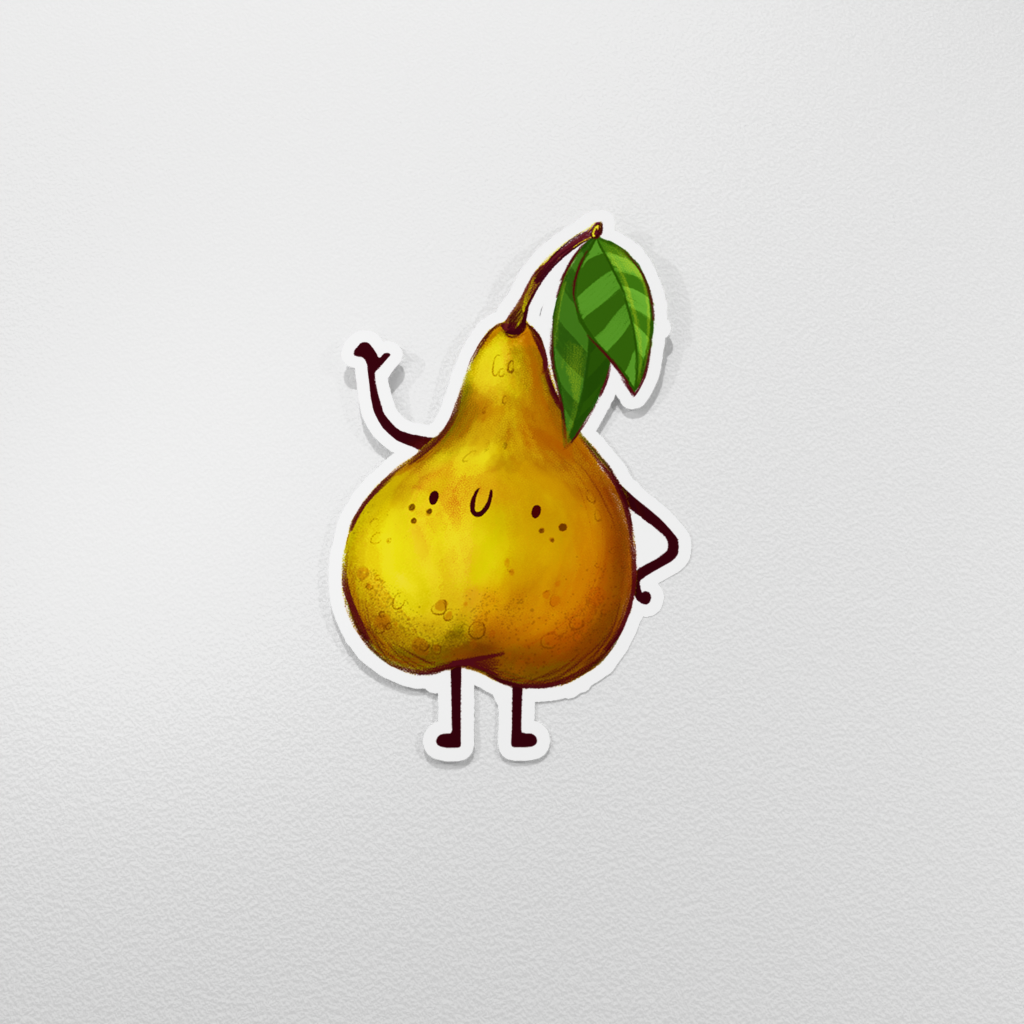 Vinyl Sticker - Fruit: Pear