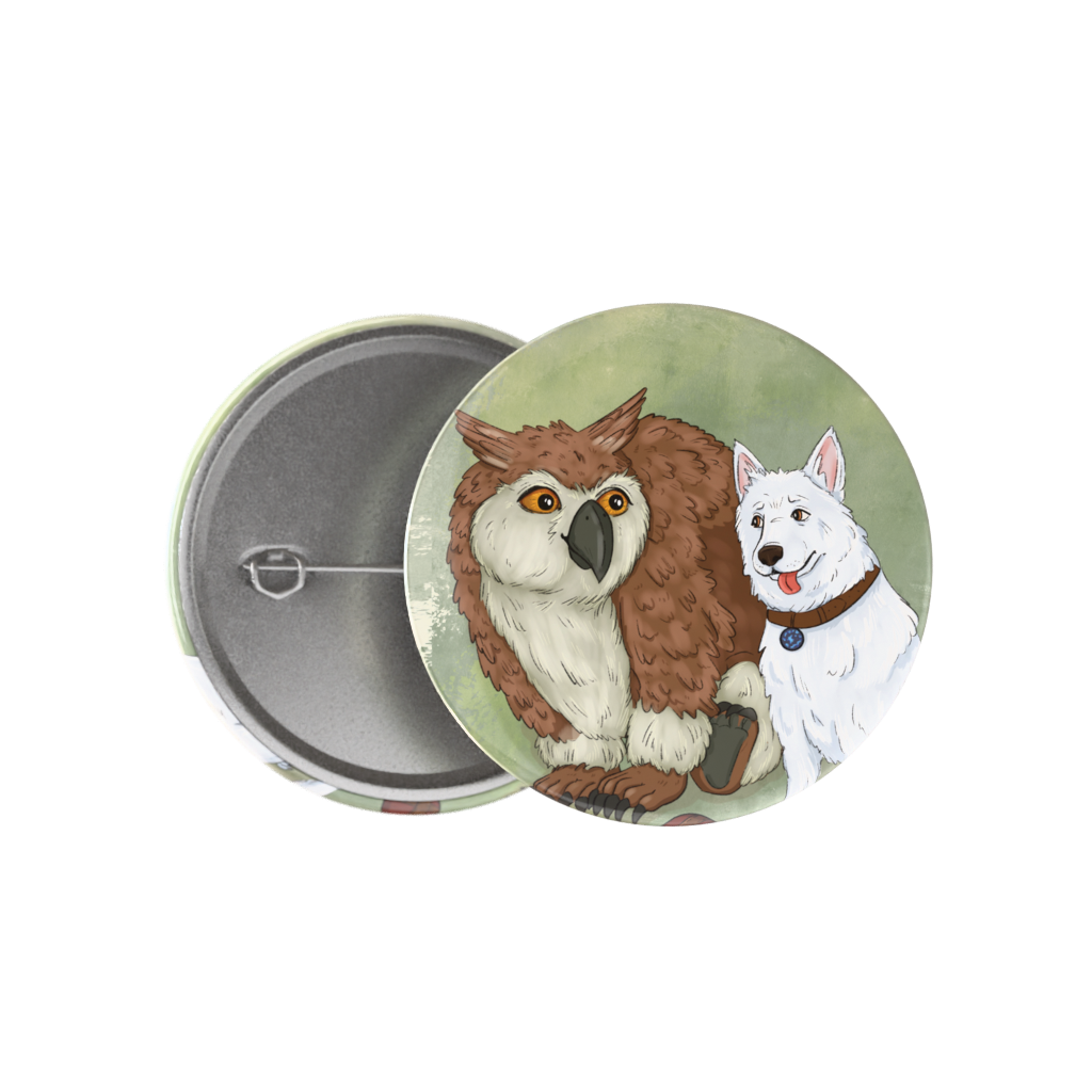Button - Owlbear & Scratch