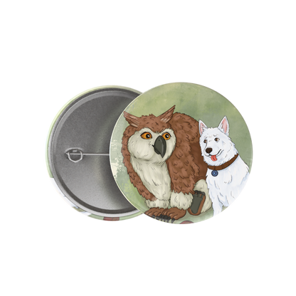 Button - Owlbear & Scratch