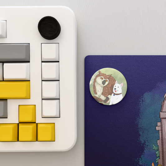 Button - Owlbear & Scratch