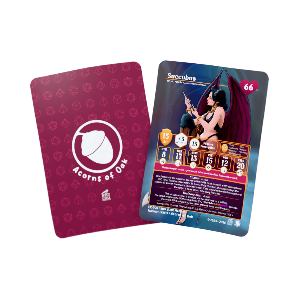 D&D Cards - Creature: Succubus