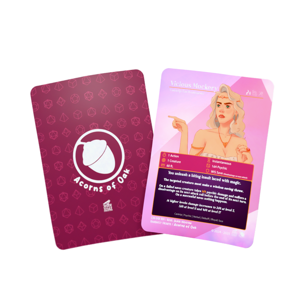 D&D Cards - Cantrip: Vicous Mockery