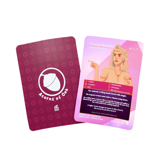 D&D Cards - Cantrip: Vicous Mockery