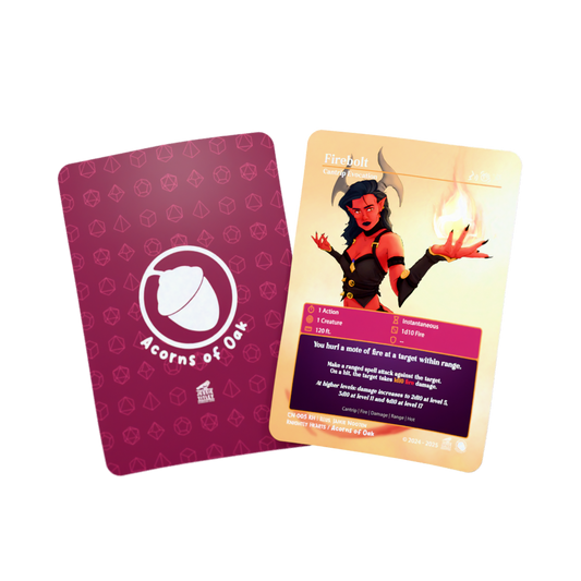 D&D Cards - Cantrip: Firebolt