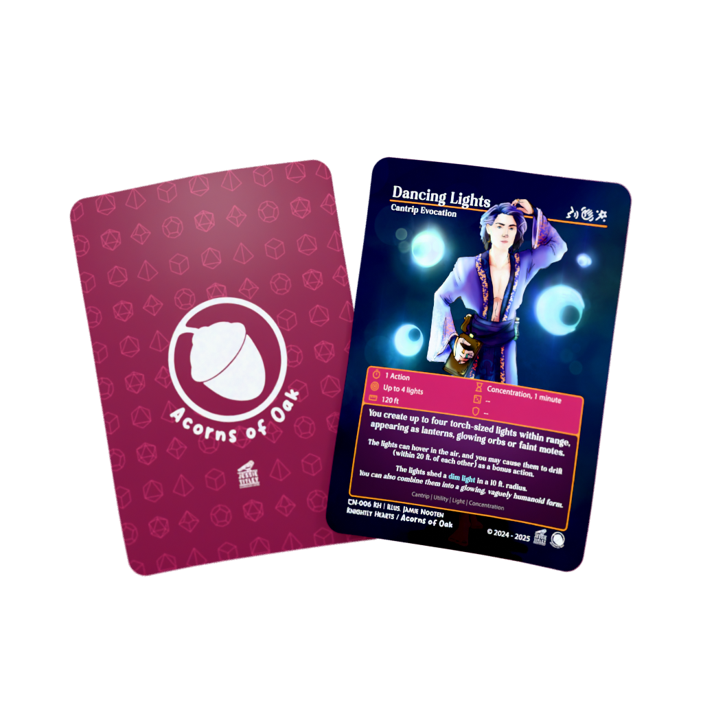 D&D Cards - Cantrip: Dancing Lights