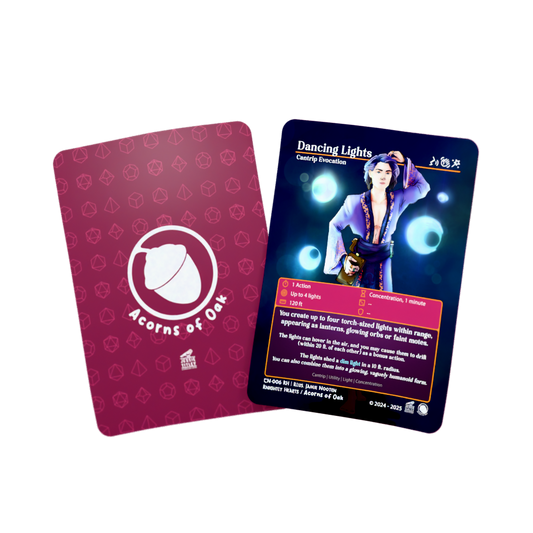 D&D Cards - Cantrip: Dancing Lights