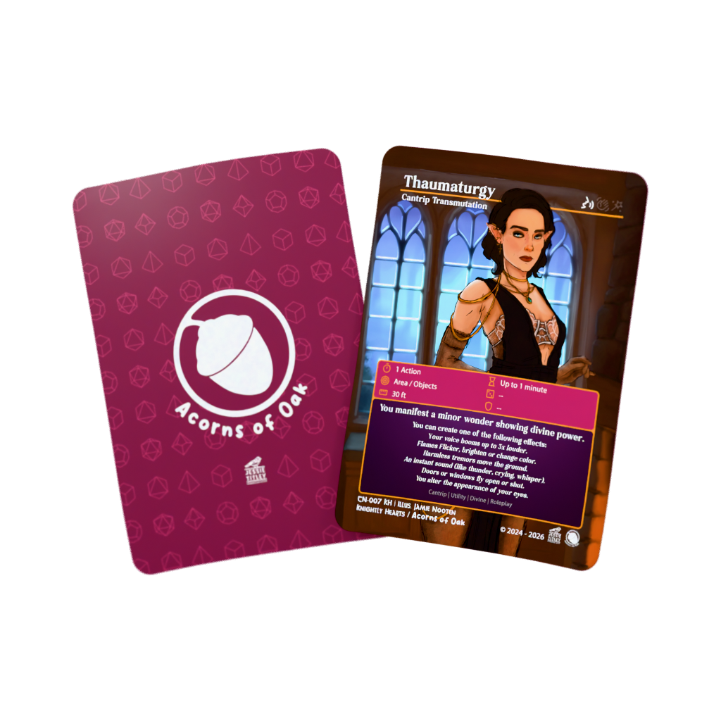 D&D Cards - Cantrip: Thaumaturgy