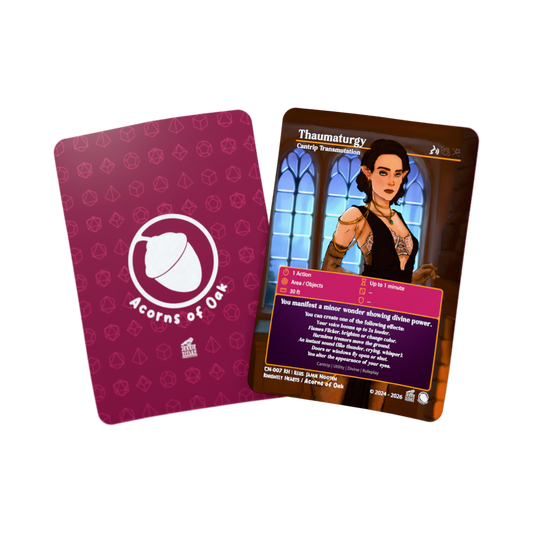 D&D Cards - Cantrip: Thaumaturgy