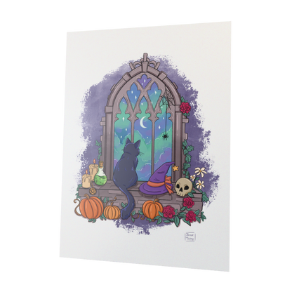 Art Print - Cat Window