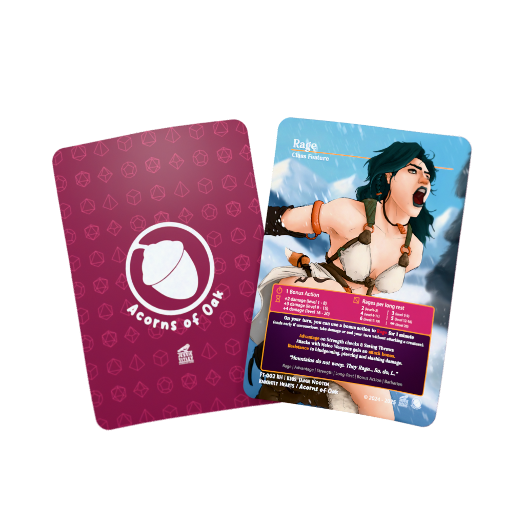 D&D Cards - Feats and Traits: Rage