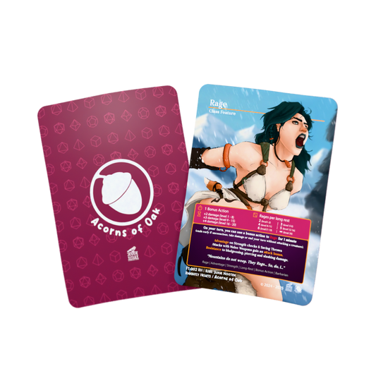 D&D Cards - Feats and Traits: Rage