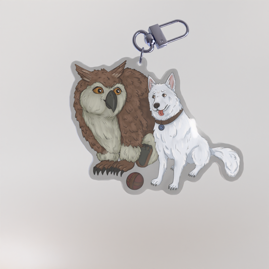 Keychain - Owlbear & Scratch