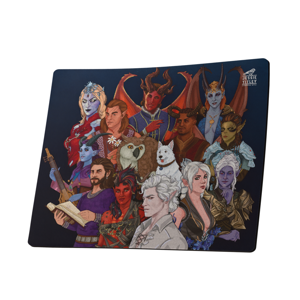 Mousepad - BG3 Cast