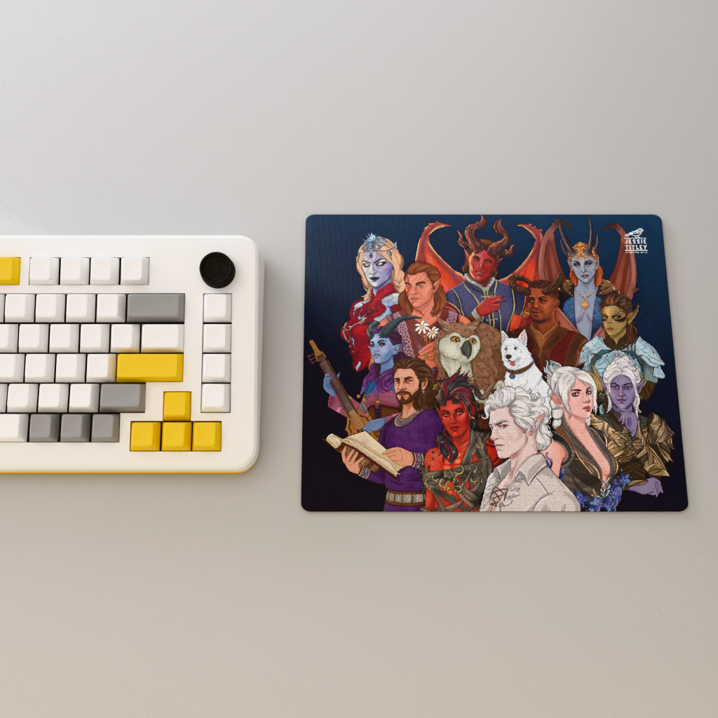 Mousepad - BG3 Cast