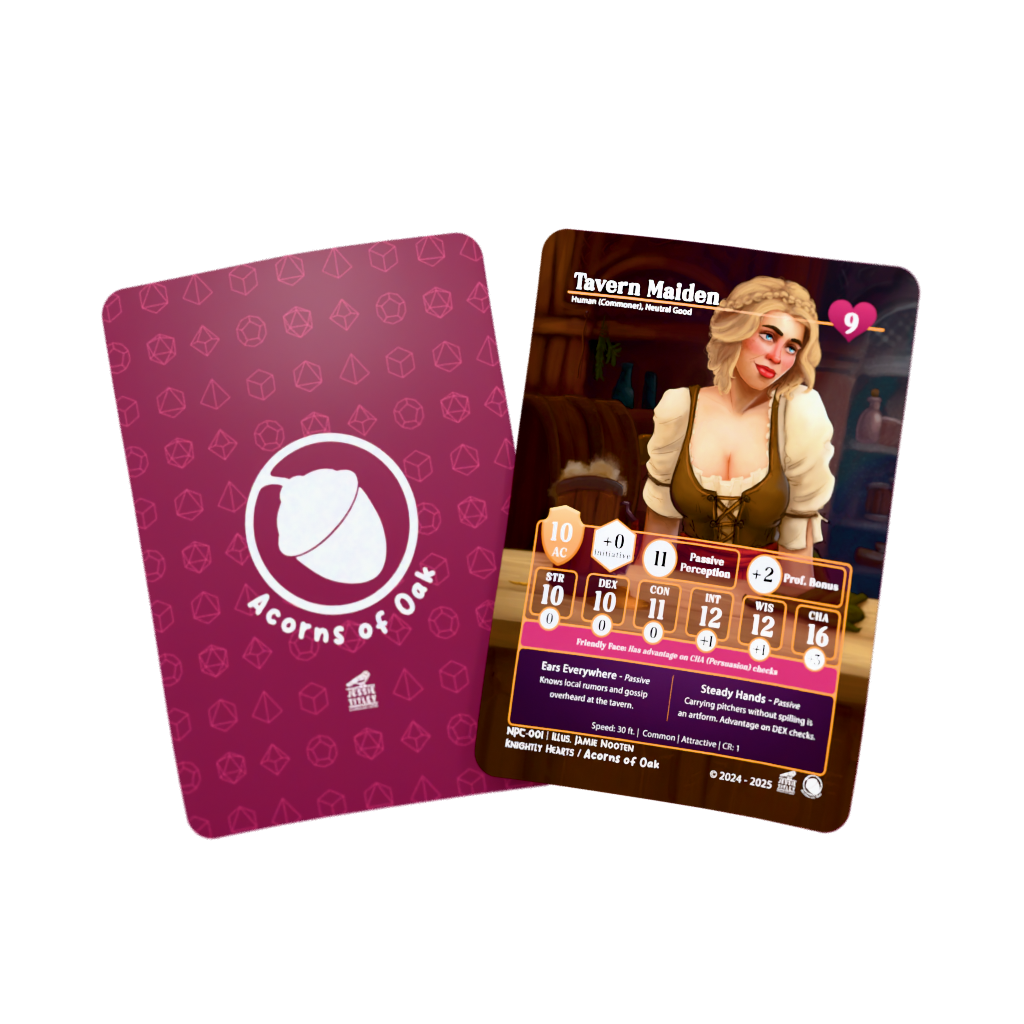 D&D Cards - NPC's: Tavern Maiden