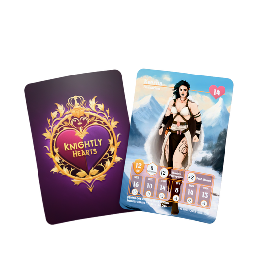 D&D Cards - Knighlty Hearts: Kaerha