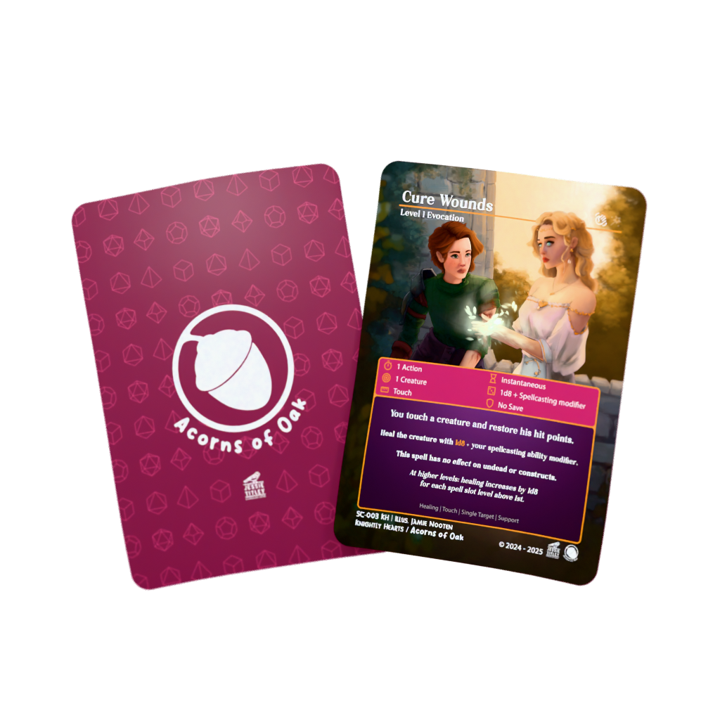 D&D Cards - Spells: Cure Wounds