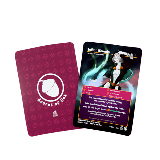 D&D Cards - Spells: Inflict Wounds