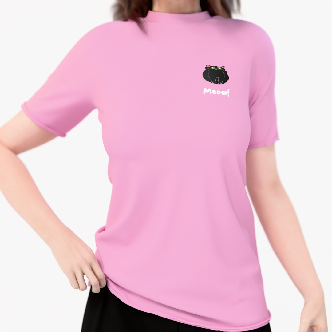 Shirt - Cat Meow! (Pink)