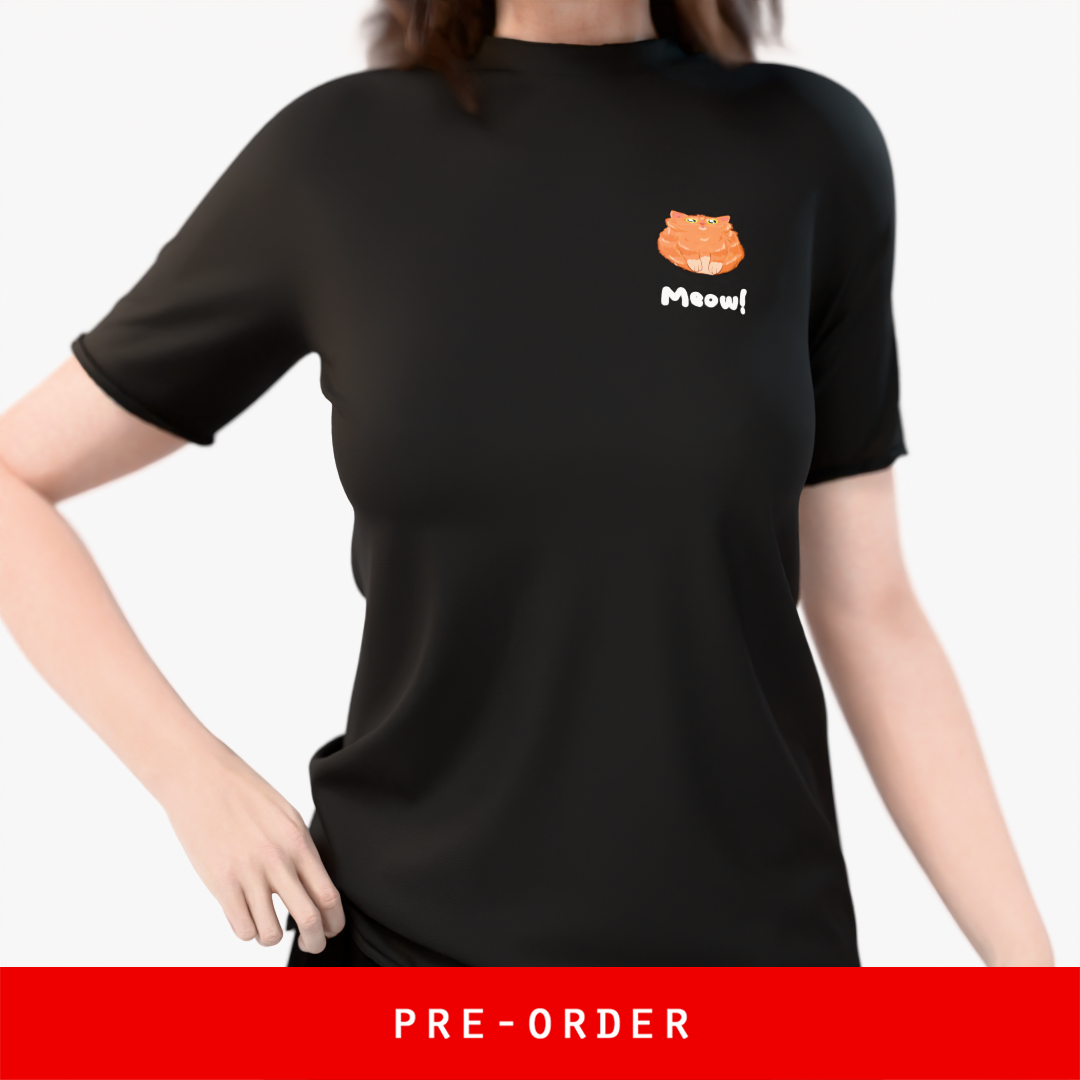 Shirt - Cat Meow! (Black)