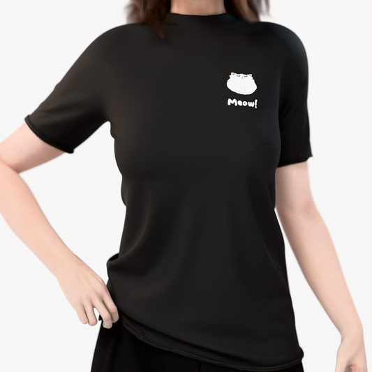 Shirt - Cat Meow! (Black)