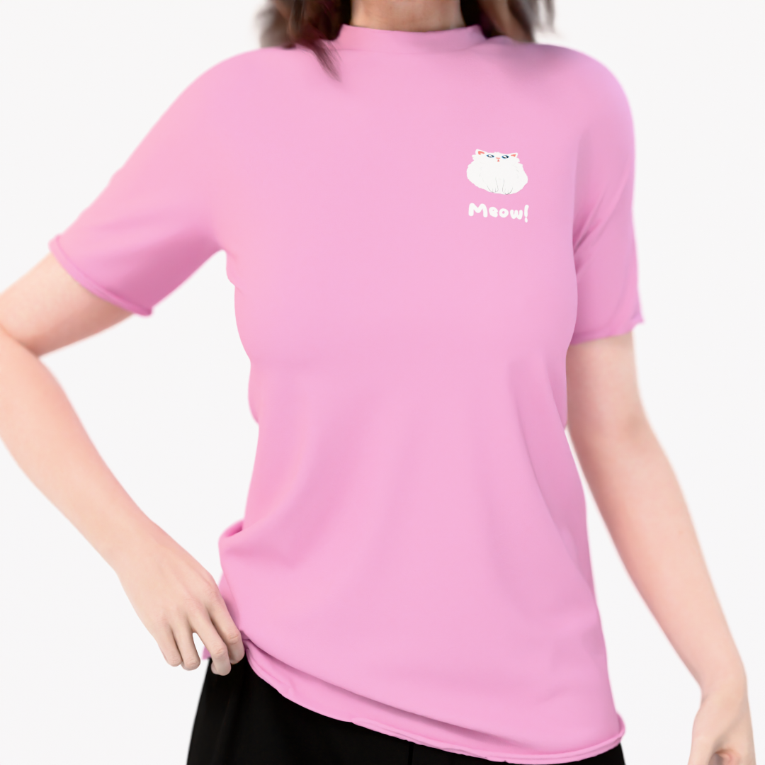 Shirt - Cat Meow! (Pink)