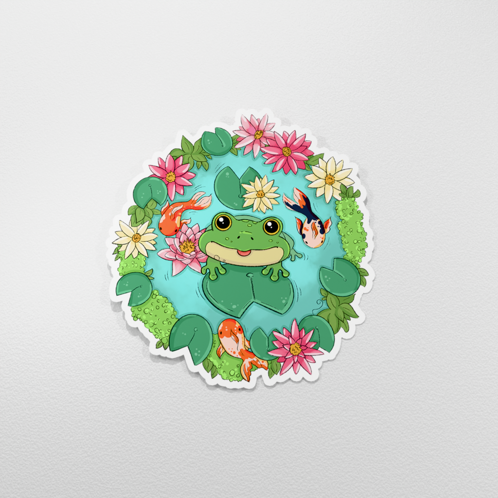 Vinyl Sticker - Frogs