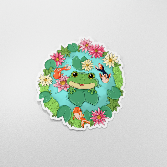 Vinyl Sticker - Frogs