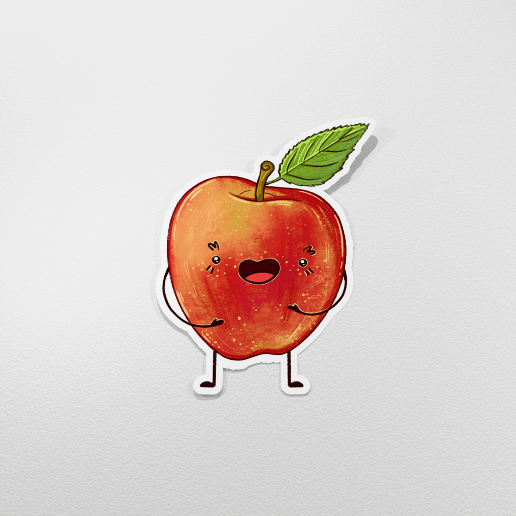 Vinyl Sticker - Fruit: Apple