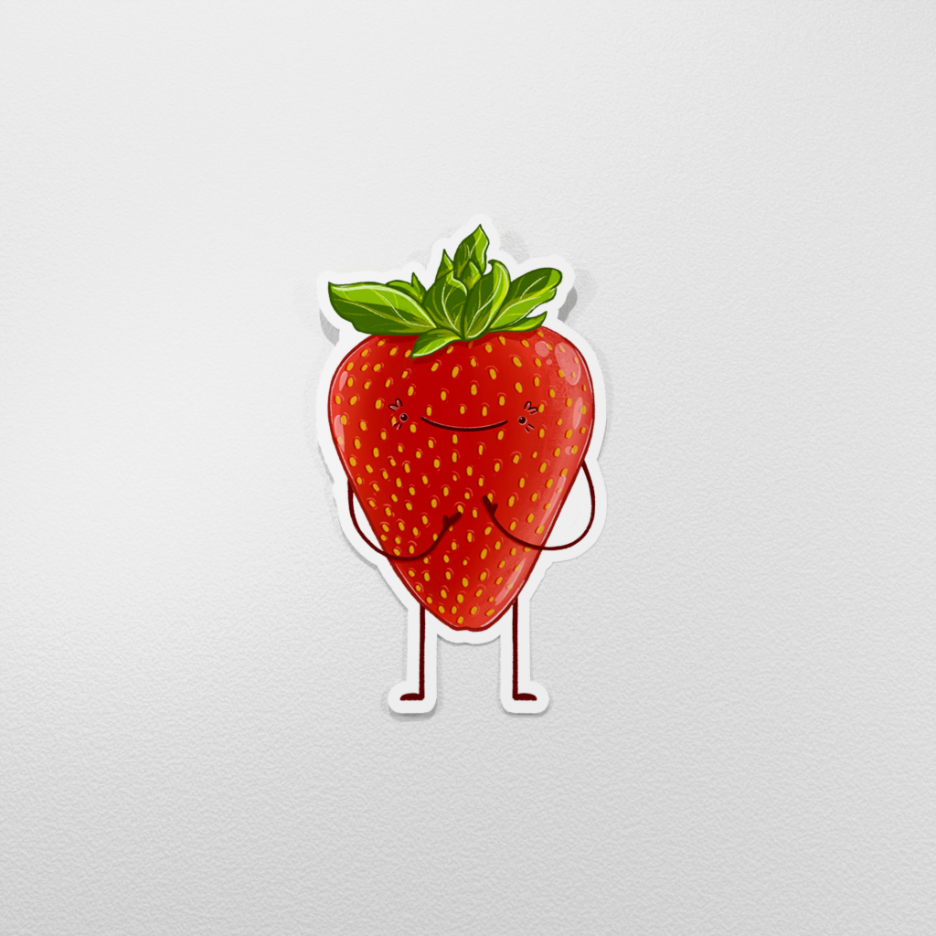 Vinyl Sticker - Fruit: Strawberry