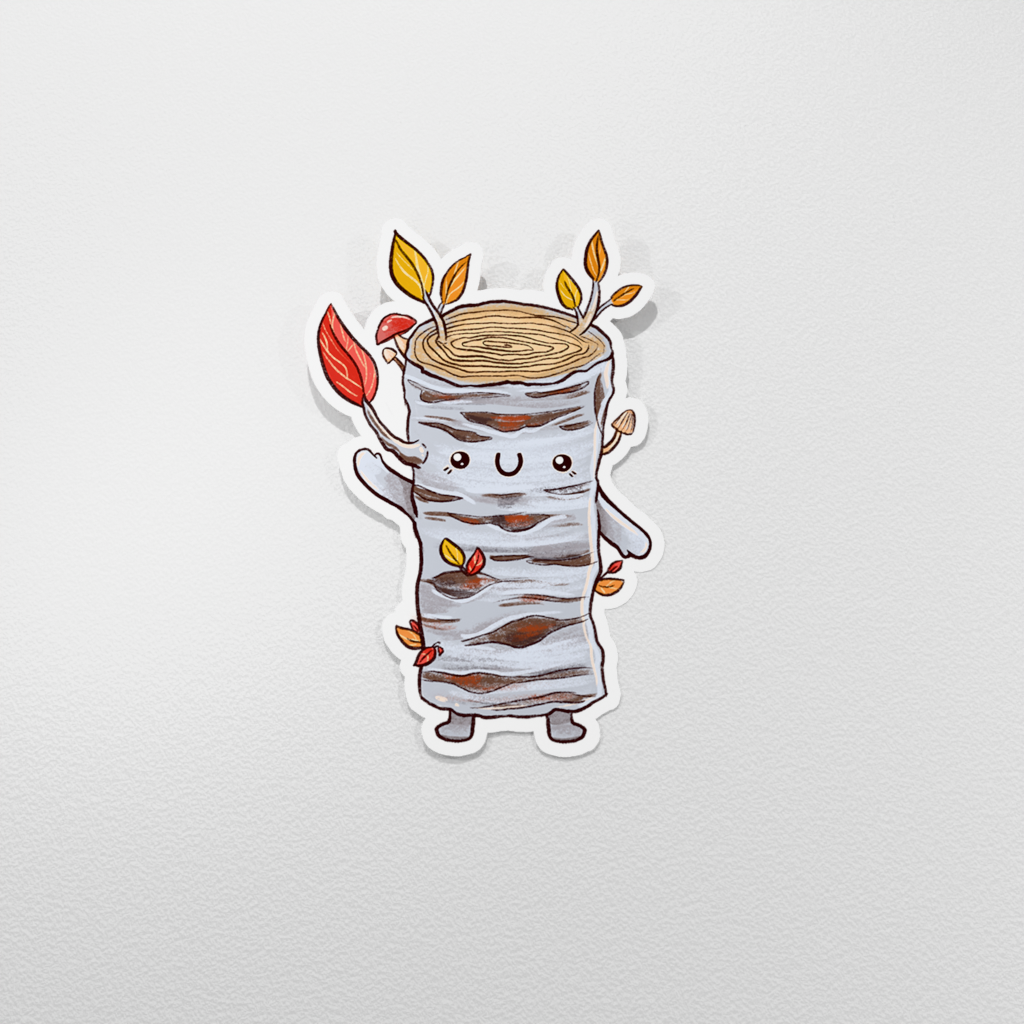 Vinyl Sticker - Birch Tree