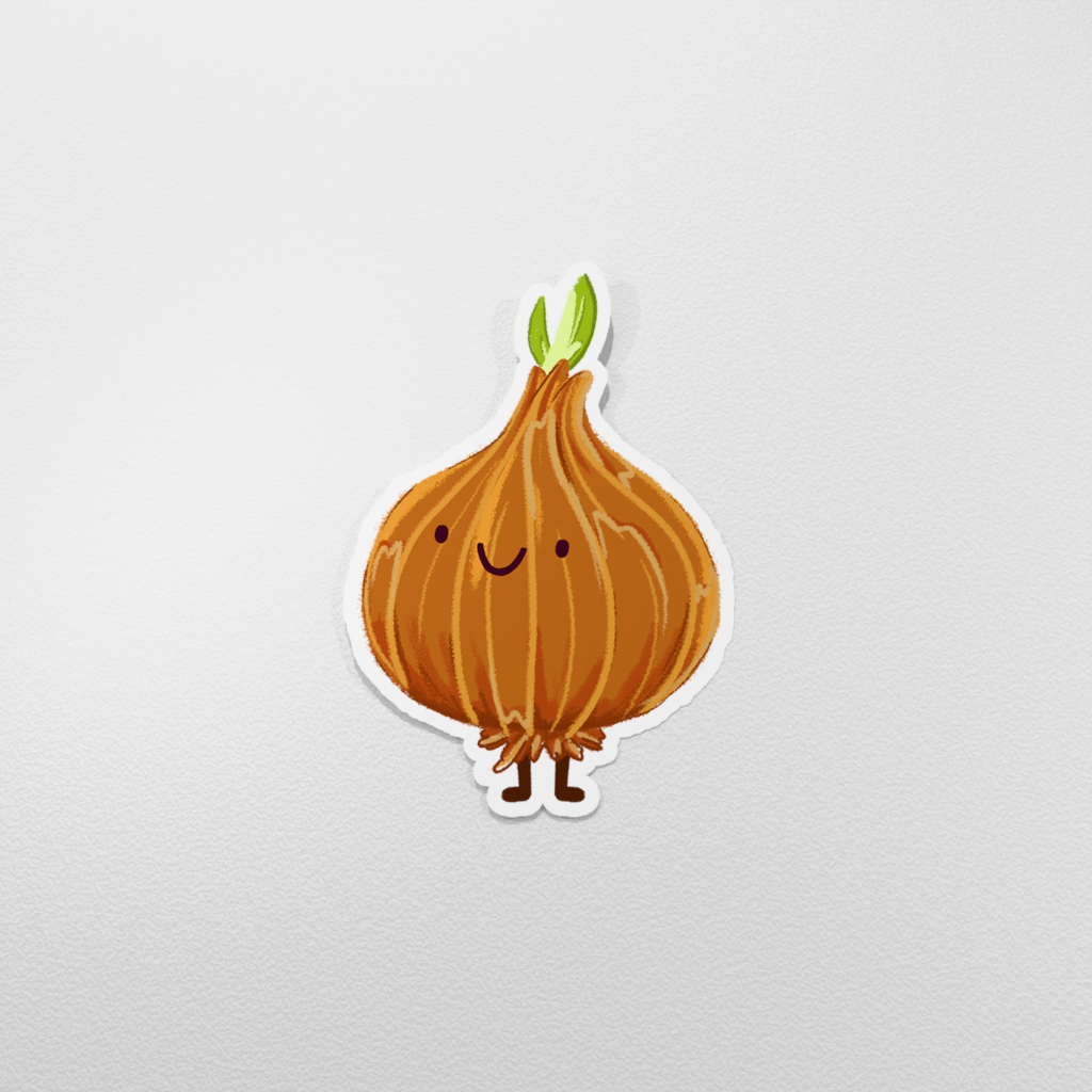 Vinyl Sticker - Veggie: Onion – Jessie Titley