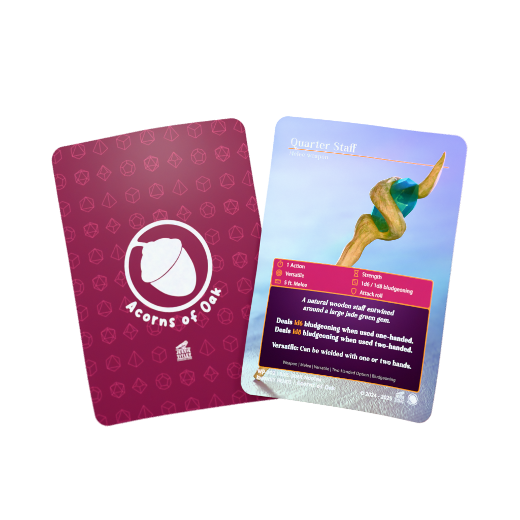 D&D Cards - Weapons: Quarter Staff